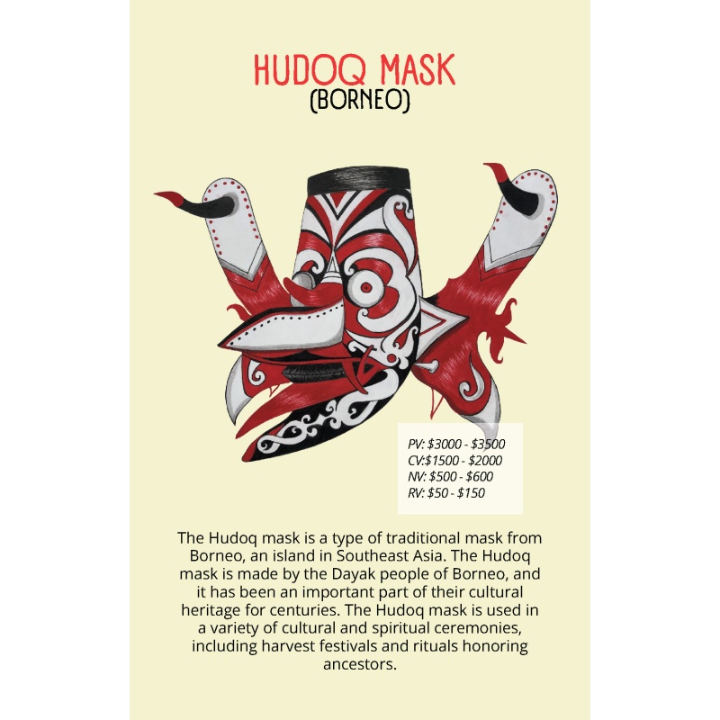 30 Illustrated Iconic Masks (Price Guide): A Journey Through Cultural Heritage and Artistic Expression (PDF)